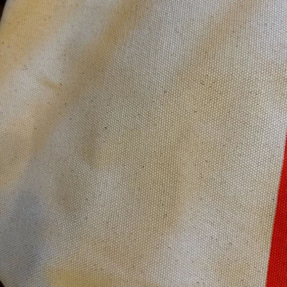 John Hardy Brown & Orange Striped Canvas Tote Bag NWOT - Picture 8 of 10